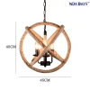 NEWDAYS brand cross-border new products: led retro industrial style rope pendant lamp, ironwork hood bar table lamp, global-shaped decorative lighting atmosphere lamp, small pendant lamp, lighting art lamp, Nordic style Application Scenario